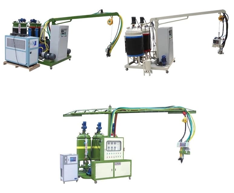 low and high pressure machine for all types of pu products